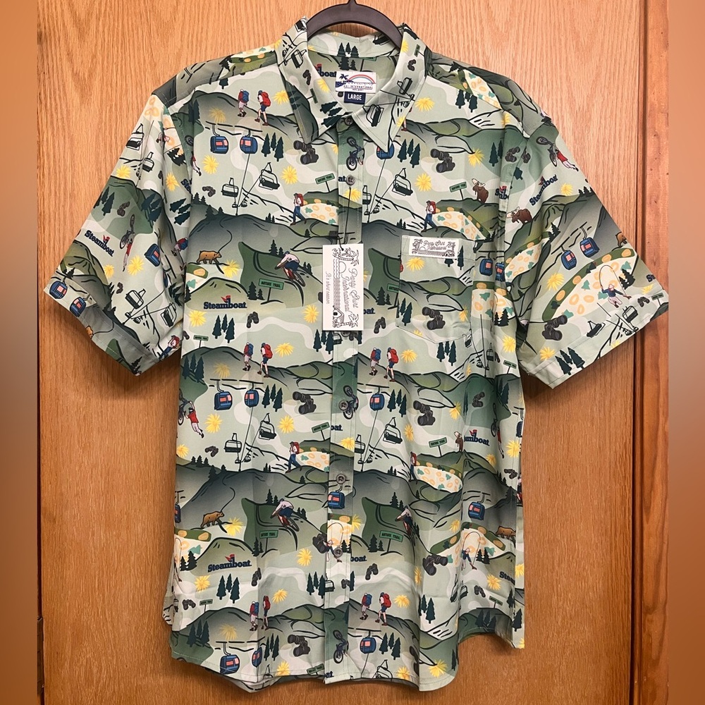 NWT Steamboat Party Shirt International T-Shirt Unisex - L -RARE, VINTAGE, RETRO